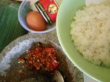 Nasi bakar telur kornet (praktis simpel mudah dan enak)