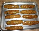A picture of step 1 of Seekh kabab pasta.