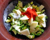 A picture of step 2 of Parval Potato Sabzi.