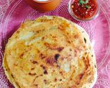 A picture of step 4 of Healthy breakfast Potato 😋 onion Paratha 😋💐.