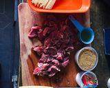 A picture of step 1 of Nigerian suya🥩.