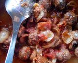 A picture of step 2 of Kofta Balls with Hummus Moutabal.