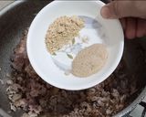 A picture of step 2 of Qeema,Makkai,Matar.