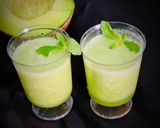 A picture of step 4 of Muskmelon Mint cooler.