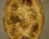 A picture of step 6 of JJ's Potatoes and Meatball Bake🥔-with my twist🥔🥔🥔🥔🥔🥔🥔🥔.