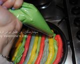 A picture of step 10 of Rainbow cake.