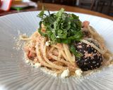 Hình bước làm 4 của món Mì Spaghetti sốt trứng cá ố là la
