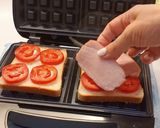 A picture of step 3 of Hot Sandwiches in a Waffle Maker — A Quick 3-Minute Breakfast! 🧇🥪.