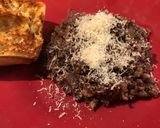 A picture of step 4 of Balsamic Quinoa Mushroom Risotto.