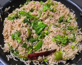 A picture of step 6 of Broccoli Rice.