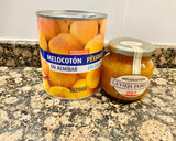 Foto del paso 1 de la receta: Pastel de almendras (Almond and peach cake in syrup)