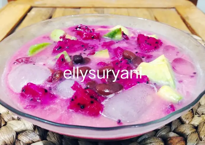 Langkah-langkah untuk membuat Cara membuat Es Kacang Merah Merona Ala Rumah Kami