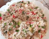 A picture of step 4 of Vegetable rice.