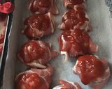Sajttal töltött, baconnel körbetekert fasírt recept fázis 6 fotója