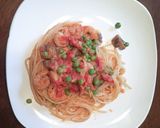 A picture of step 8 of Shrimp, Tomato, & Cream Cheese Pasta.