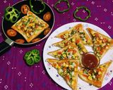 A picture of step 7 of Vegetable Toast.