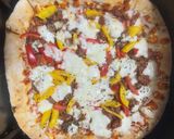 Foto langkah ke 6 dari resep Pizza Daging Cincang Paprika Chef Nurin & Khaira.