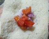 A picture of step 4 of Bread dahi baray.