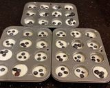 A picture of step 7 of Mini Muffin Blueberry Pancakes.