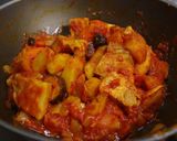 A picture of step 6 of Braised Pork belly and sweet potato with tomato.