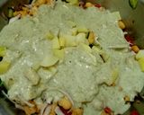 A picture of step 2 of Dahi chat.