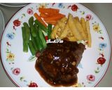 Foto langkah ke 5 dari resep 364.Beef Steak With Blackpepper Sauce.