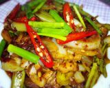 รูปขั้นตอนการทำที่ 8 ของ สามชั้นผัดพริกเผา