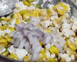 A picture of step 5 of Sweetcorn salad Mexican style.