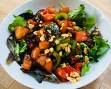 A picture of step 6 of Chorizo, Pepper and Walnut Salad.