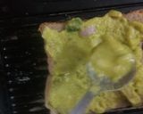 A picture of step 3 of Besan grill toast bread.