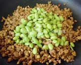 肉末炒毛豆的食譜步驟7照片