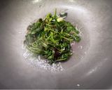吻仔魚炒紅莧菜的食譜步驟2照片