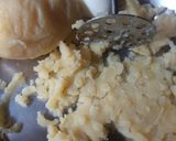 A picture of step 1 of Potato cheezey tawa wheels.