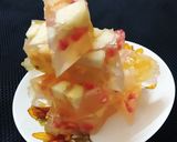 பழ ஜெல்லி கேக்(Fruit jelly cake recipe in tamil) ரெசிபி ஸ்டேப் 5 புகைப்படம்