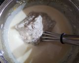 A picture of step 3 of Ladiesfinger moor kulambhu Okra Yoghurt curry.