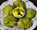 A picture of step 15 of Palak Puri with Paneer & Carrots stir fry(Spinach Puri).