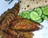 A picture of step 8 of Bitter gourd with beef mince filling (qeema bhare karely).