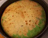 Foto langkah ke 10 dari resep Bolu Pisang Pandan Coklat.