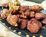 A picture of step 6 of Pumpkin pakoda.