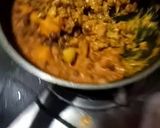 A picture of step 6 of Memoni choley.