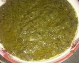 A picture of step 4 of Sarso ka saag.