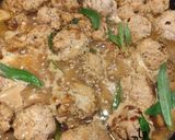 Une image de l'étape 5 de Boulettes de Veau aux Champignons, Citron Vert et Estragon.