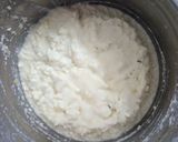 A picture of step 1 of Chhena poda.
