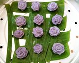 รูปขั้นตอนการทำที่ 22 ของ ขนมช่อม่วง(Stuffed flower-shaped dumplings)