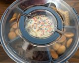 A picture of step 3 of Funfetti Dip/ 90’s Dunkaroo Dip / cake Dip.