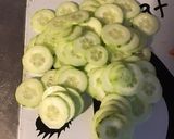 Une image de l'étape 5 de Salade de sucrines,concombre,tomates et radis roses.