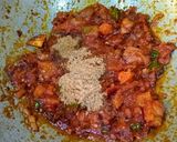 A picture of step 4 of Dahi Potol.