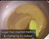 A picture of step 4 of Sooji Caramel Halwa/ Sheera.