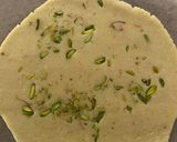 A picture of step 4 of Badam Puri.