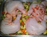 A picture of step 2 of Chicken Thighs with Vegetables Casserole.